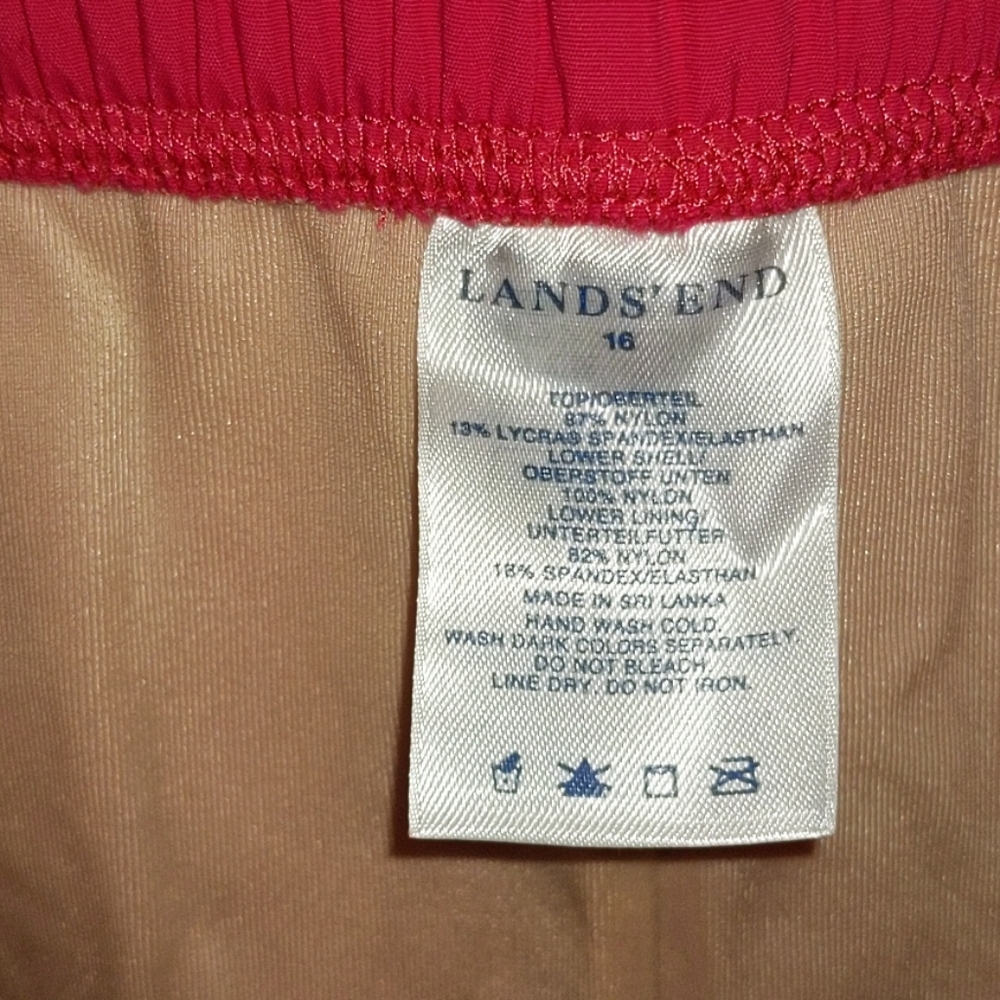 Lands End 16 Lined Swim Skirt Skort - Picture 4 of 6